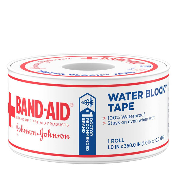 J & J Band-Aid First Aid 1 X10 YDS Waterblock Tape