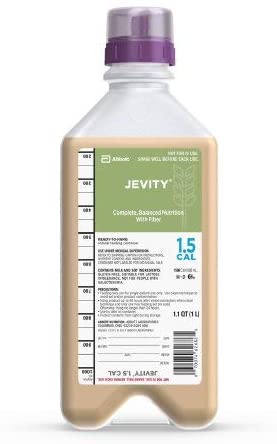 Jevity 1.5 Cal with Fiber and Safety Screw Connector, Ready to Hang,  1000 mL
