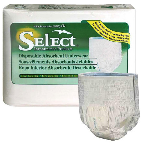 Select Disposable Heavy Protection Youth Underwear 38 - 65 lbs
