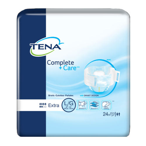 TENA Complete +Care Brief, Extra Large 52" - 62", 20 Count