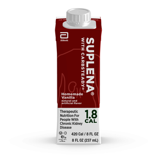 Suplena Therapeutic Nutrition with Carb Steady, Homemade Vanilla 8oz. Carton