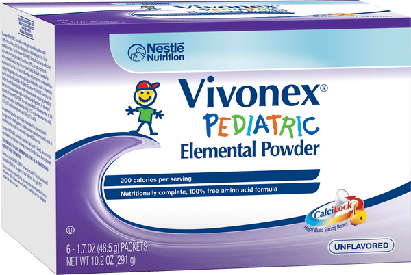 Vivonex Pediatric Nutritionally Complete Elemental Food Unflavored 1.7 oz. Packet