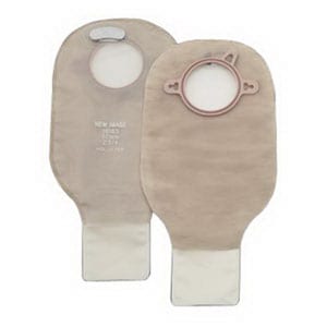 New Image 2-Piece Drainable Pouch 1-3/4" with Filter, Transparent