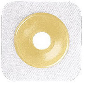Sur-fit Natura Stomahesive Cut-to-fit Flexible Wafer 4" x 4" Flange 1-1/4" White