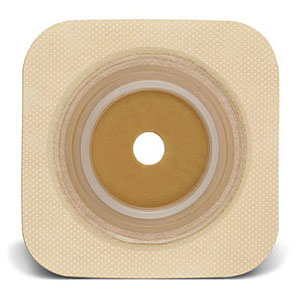 Sur-fit Natura Stomahesive Cut-to-fit Flexible Wafer 4" x 4" Flange 1-1/2" Tan
