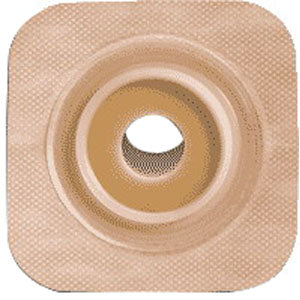 Sur-fit Natura Stomahesive Flexible Pre-cut Wafer 4" x 4" Stoma 1"