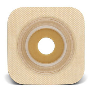 Sur-fit Natura Stomahesive Flexible Pre-cut Wafer 4" x 4" Stoma 1-1/8"