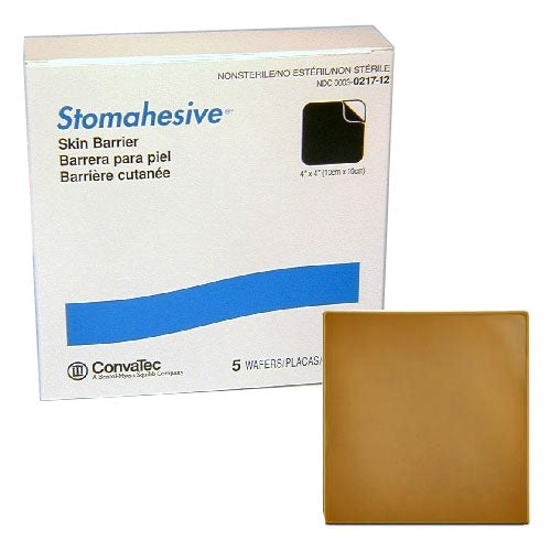 Stomahesive Skin Barrier without Starter Hole, 4" x 4"