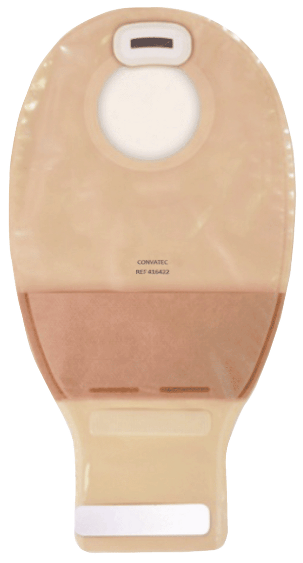 Natura + Drainable Pouch with"visiClose and filter, Transparent, Standard 38mm, 1 1/2"