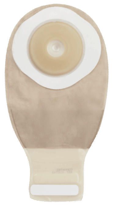 Esteem + Convex One-Piece Drainable Pre-Cut Pouch w/"visiClose, Durahesive, 12" panel Transparent, 1"