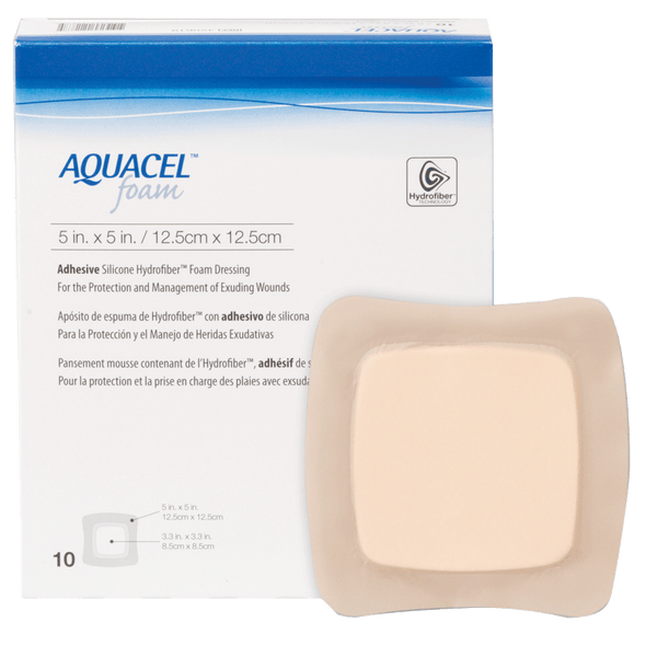 Aquacel Gelling Adhesive Foam Dressing 5" x 5"
