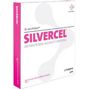 Silvercel Antimicrobial Alginate Dressing 2" x 2"