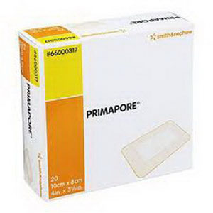 PRIMAPORE Adhesive Non-Woven Wound Dressing 6" x 3-1/8"