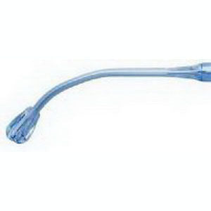 Medi-Vac Yankauer Suction Handle with Tapered Bulbous Tip with Pre-connected Tubing 6" L x 1/4" I.D
