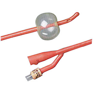 BARDEX Infection Control Tiemann 2-Way Specialty Foley Catheter 14 Fr 30 cc