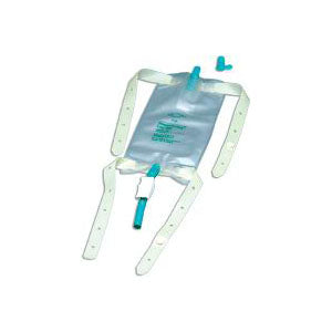 Dispoz-a-Bag Leg Bag with Flip-Flo Valve and Fabric Straps, 32 oz.