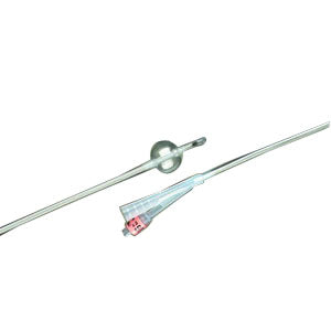 LUBRI-SIL Infection Control 2-Way 100% Silicone Foley Catheter 14 Fr 5 cc