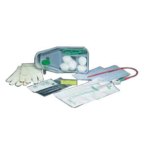 Bi-Level Tray with Red Rubber Catheter 15 Fr 1000 mL