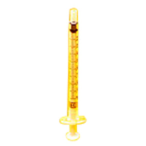 Oral Syringe with Tip Cap 1 mL, Clear