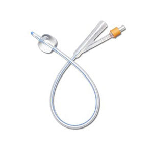 SelectSilicone 100% Silicone Foley Catheter, 2-Way, 12 Fr, 10cc