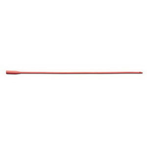 Smooth Tip Red Rubber Intermittent Catheter 12 Fr 16"