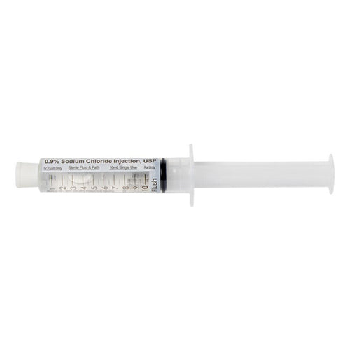 Saline 10 mL in 10 mL Syringe