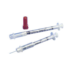 Monoject Tuberculin Safety Syringe 25G x 5/8", 1 mL (100 count)