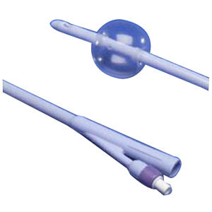 Dover 2-Way Silicone Foley Catheter 24 Fr 30 cc
