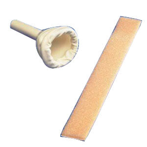 Uri-Drain Latex Self-Sealing Male External Catheter with Foam Strap, Medium 30 mm