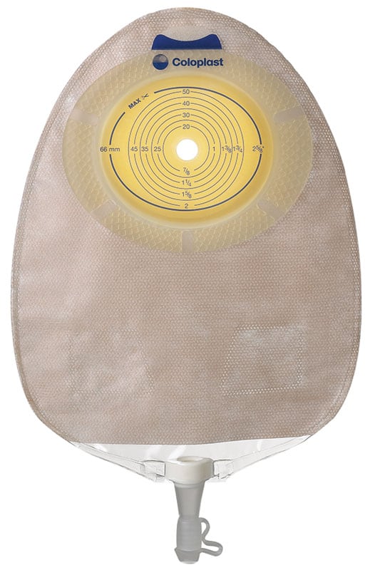 SenSura Xpro Convex Light Extended Wear Urostomy Pouch Pre-Cut 1-1/4" Transparent