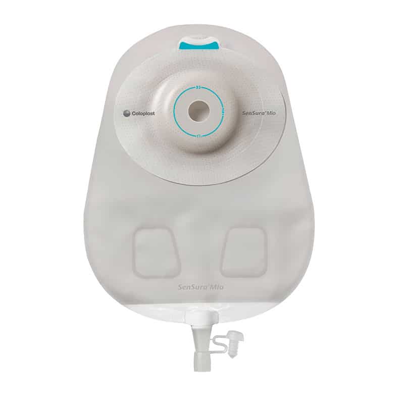 Mio 1-Piece Urostomy Pouch, Deep Convex, Maxi, Transparent, Pre-cut