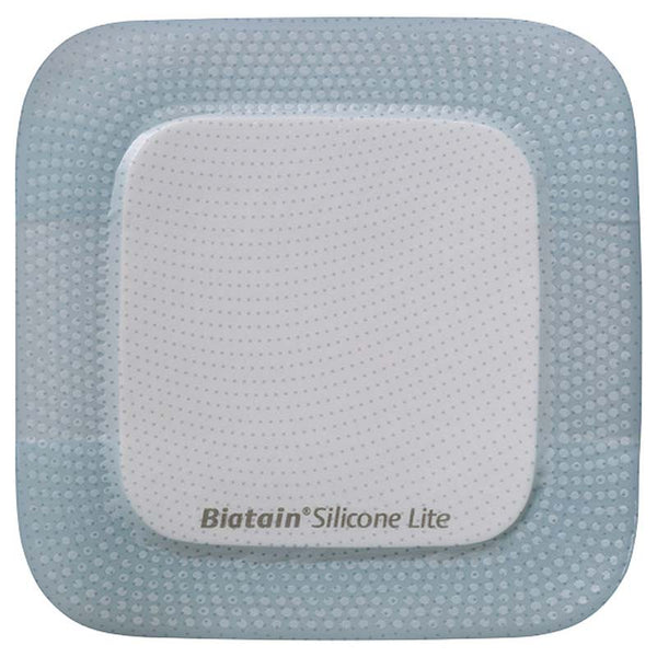 Biatain Silicone Lite Foam Dressing, 4" x 4", Pad Size 2.13" x 2.13"