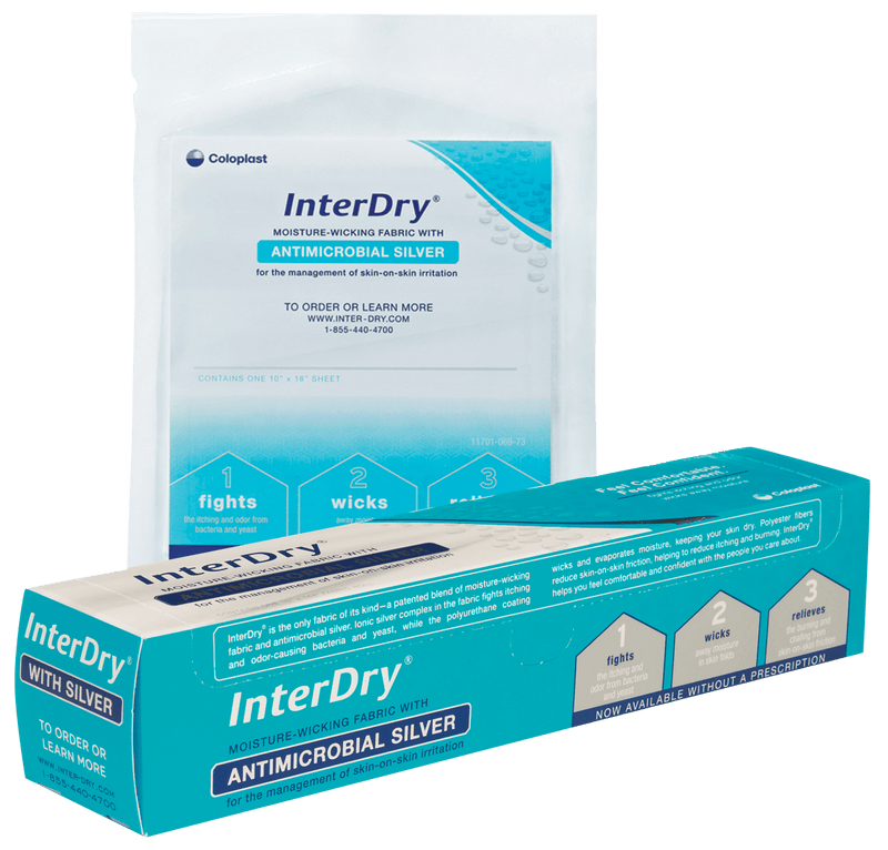 InterDry Textile with Antimicrobial Silver Complex 10" x 36"