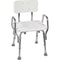 Shower Chair With Backrest, Aluminum Frame