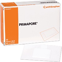 PRIMAPORE Adhesive Non-Woven Wound Dressing, 8" x 4"