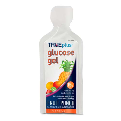 TRUEplus Glucose Gel 15 g, Packet, Fruit Punch