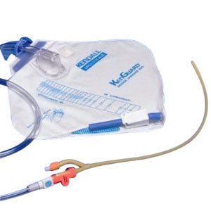100% Silicone 2-Way Closed Foley Catheter Tray 18 Fr 5 cc