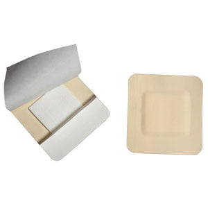 Kendall Border Foam Gentle Adhesion Dressing 5.5" x 5.5" Pad Size 4" x 4"