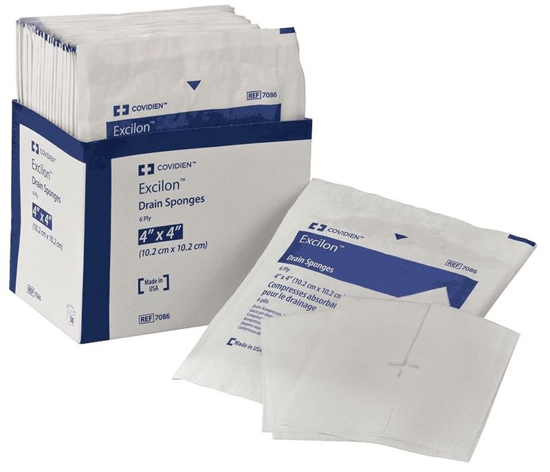 Excilon Sterile I.V. Sponge 2" L x 2" W, Sterile, 2's