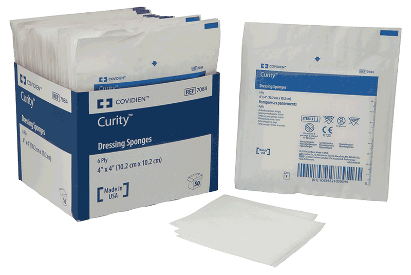 Excilon Sterile Nonwoven Sponge 4" x 4" 6 ply