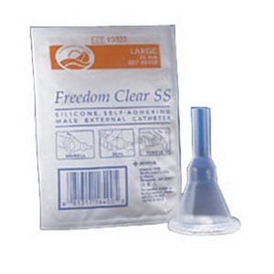 Freedom Clear Sport Sheath Self-Adhering Male External Catheter, 31 mm