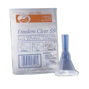 Freedom Clear Sport Sheath Self-Adhering Male External Catheter, 35 mm