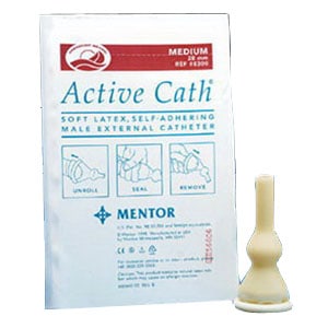 Active Cath Latex Self-Adhering Male External Catheter with Watertight Adhesive Seal