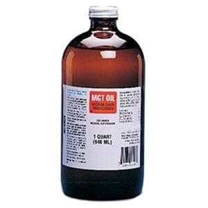 MCT Oil Medium Chain Triglycerides Unflavored 1 qt Glass Bottle