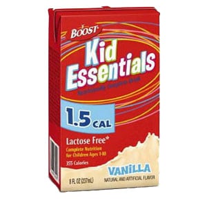 Boost Kid Essentials 1.5 Cal, Vanilla 8 oz. Tetra Brik Pak