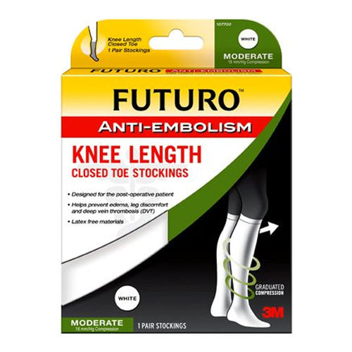 FUTURO Anti-Embolism Knee Length Stockings, Extra Large