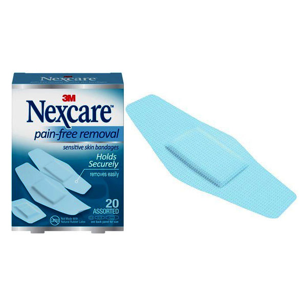 Nexcare Sensitive Skin Bandages, 20 ct Asst