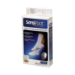 SensiFoot Crew Length Mild Compression Diabetic Sock X-Large, Black