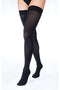 UltraSheer Thigh High with Silicone Band, 20-30, Closed, Medium, Classic Black