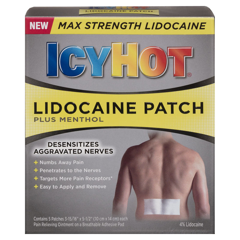 ICY HOT Patch with Lidocaine, 5 ct.